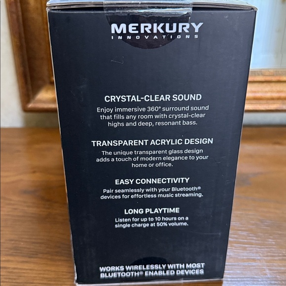 Merkury HiFi Stereo Speaker. ClearSound Transparent. Super Bass. Bluetooth. - Picture 3 of 10
